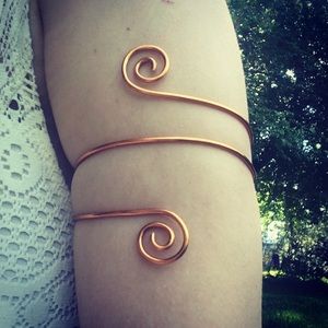 Atlantian style Copper arm wrap